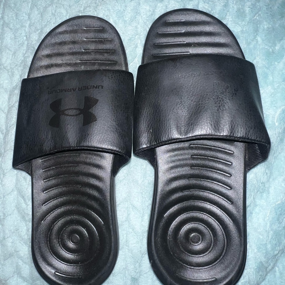 Under Armour Charcoal Slide Sandals